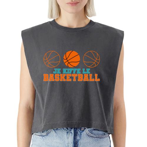 I love basketball - Washed Women´s Muscle Tank Top