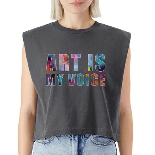 Art Is My Voice - Washed Women´s Muscle Tank Top