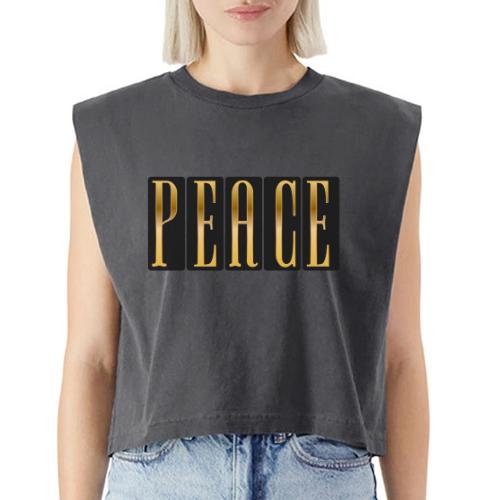 Peace in Gold - Washed Women´s Muscle Tank Top