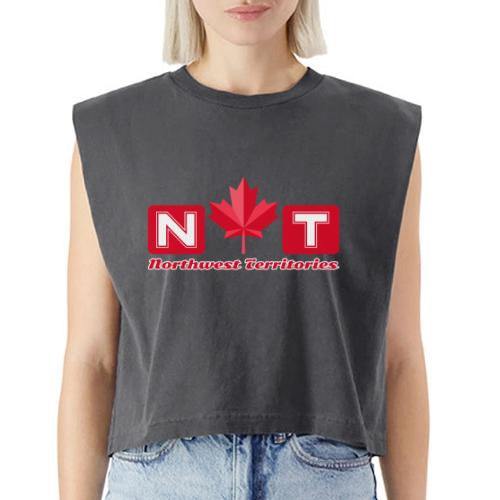 Canada: Northern Identity Emblem - Washed Women´s Muscle Tank Top