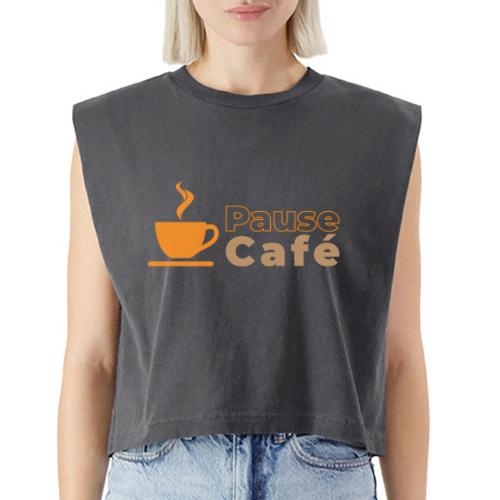 Coffee Break - Washed Women´s Muscle Tank Top