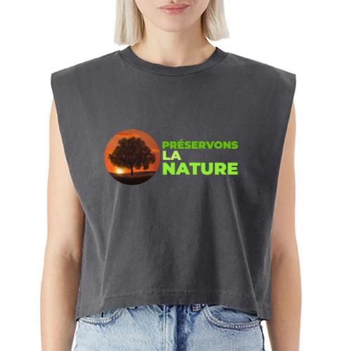 Nature protection - Washed Women´s Muscle Tank Top