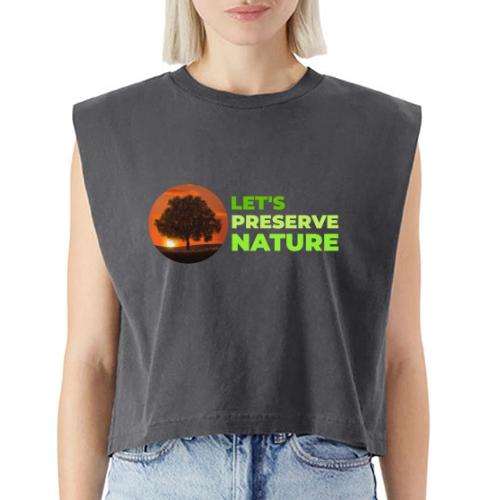 Nature protection - Washed Women´s Muscle Tank Top