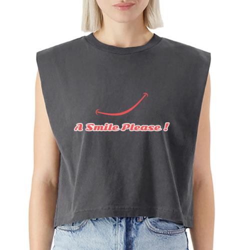 A Smile Please! - Washed Women´s Muscle Tank Top