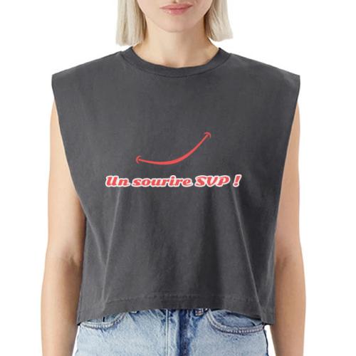 A smile, please! - Washed Women´s Muscle Tank Top