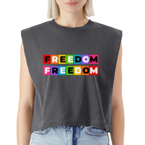 Freedom in Color - Washed Women´s Muscle Tank Top