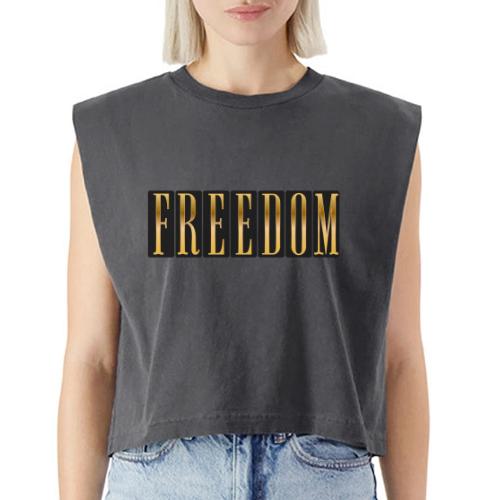 Freedom Shines - Washed Women´s Muscle Tank Top