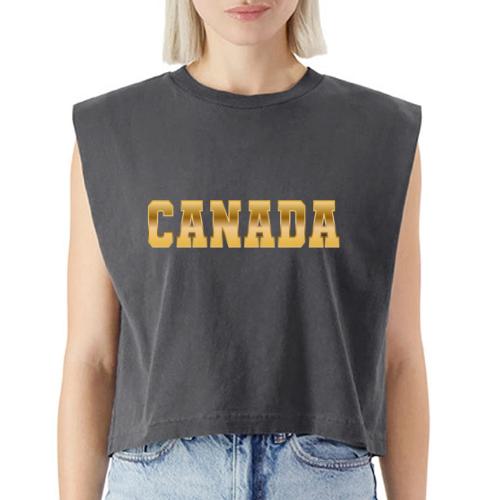 Canada - Washed Women´s Muscle Tank Top