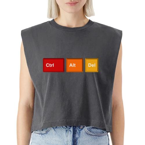 CTRL + ALT + DEL - Washed Women´s Muscle Tank Top