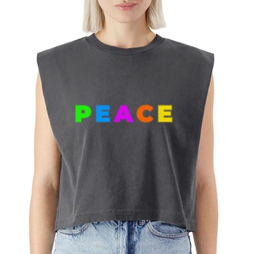 Peace in Every Color - Washed Women´s Muscle Tank Top
