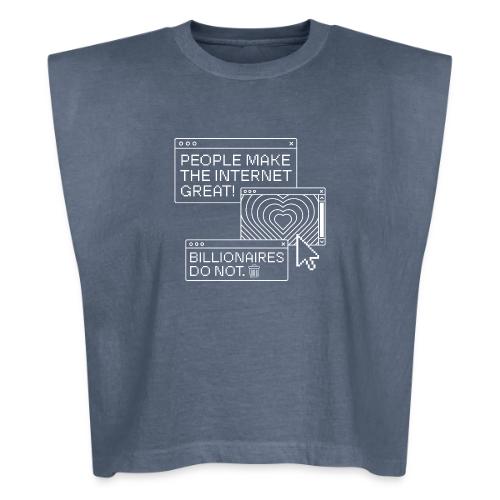 People Make The Internet Great - Browser White - Washed Women´s Muscle Tank Top
