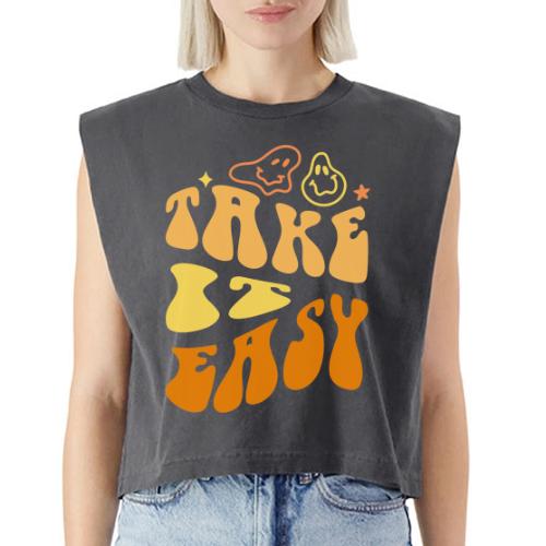 Take It Easy 2 - Washed Women´s Muscle Tank Top