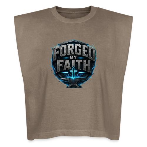 Forged By Faith Cyan Design - Washed Women´s Muscle Tank Top