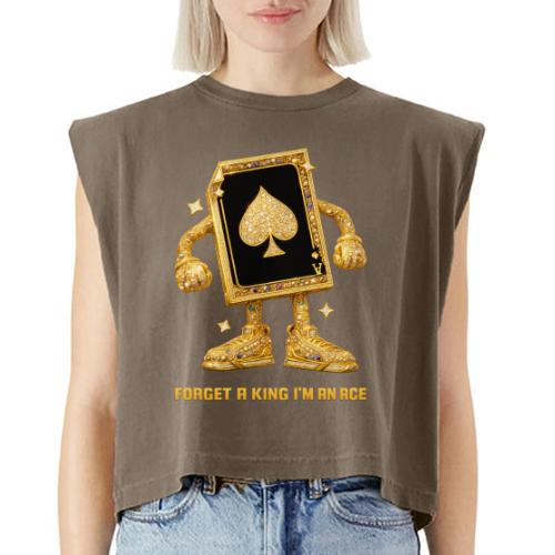 Forget A King I'm An Ace - Washed Women´s Muscle Tank Top