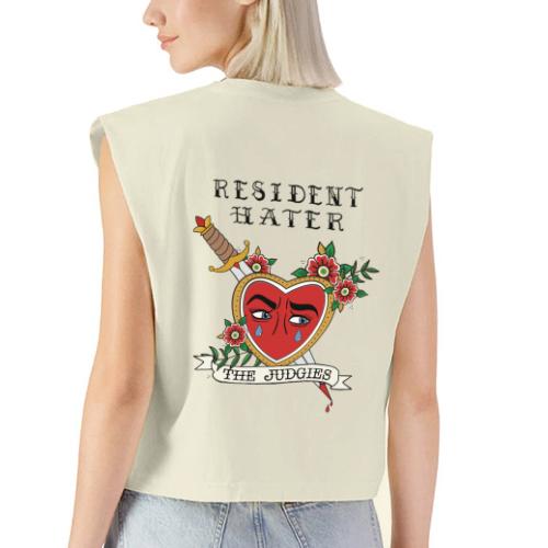 Resident Hater Black Font - Washed Women´s Muscle Tank Top