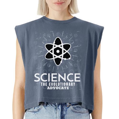 Science The Evolutionary Advocate White Design - Washed Women´s Muscle Tank Top