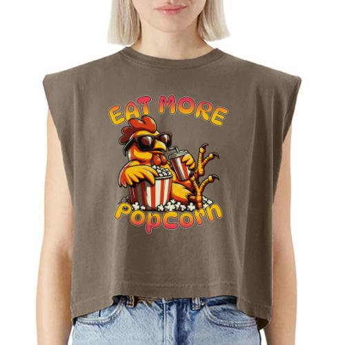 Eat More Popcorn - Washed Women´s Muscle Tank Top