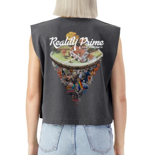 Reality Prime (On Color, Back Design) - Washed Women´s Muscle Tank Top