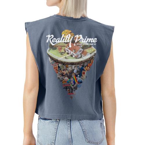 Reality Prime (On Color, Back Design) - Washed Women´s Muscle Tank Top