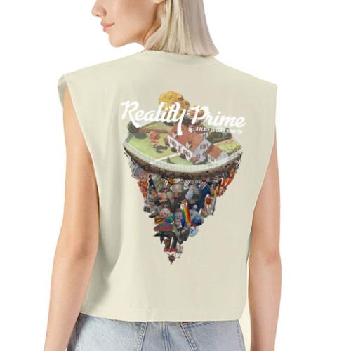 Reality Prime (On Color, Back Design) - Washed Women´s Muscle Tank Top