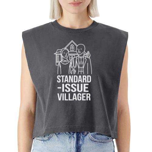 Standard-Issue Villagers (White on Color) - Washed Women´s Muscle Tank Top