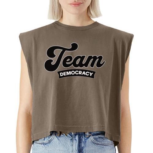 Team Democracy Spot On - Washed Women´s Muscle Tank Top