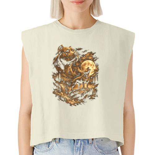 Pit Bull Howling Moon Fantasy Forest Tee - Washed Women´s Muscle Tank Top