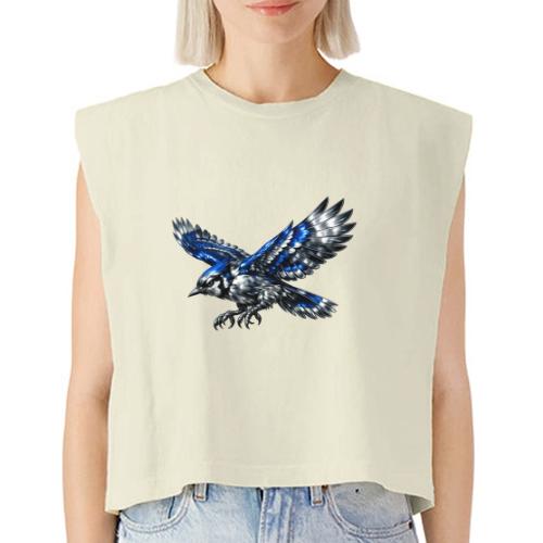 Silver Blue Jay Dive - Washed Women´s Muscle Tank Top