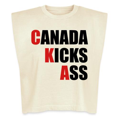 Canada Kicks Ass Vertical - Washed Women´s Muscle Tank Top