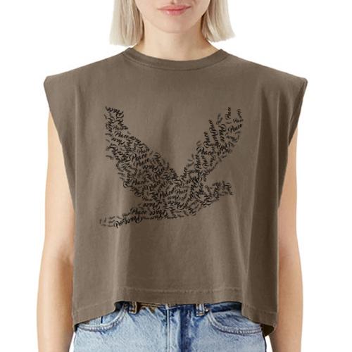 DOVE Peace in FLIGHT - Washed Women´s Muscle Tank Top