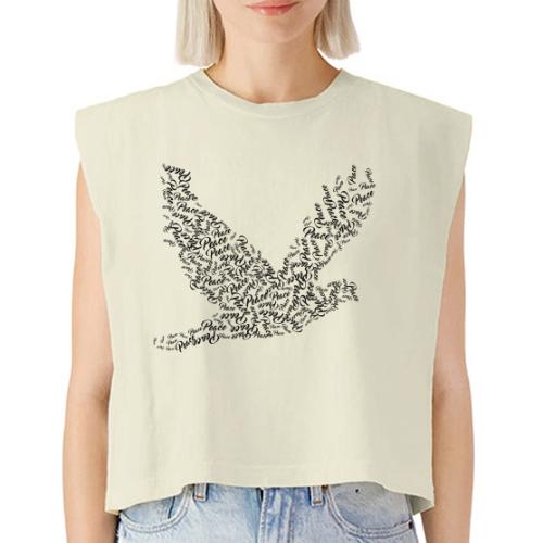 DOVE Peace in FLIGHT - Washed Women´s Muscle Tank Top