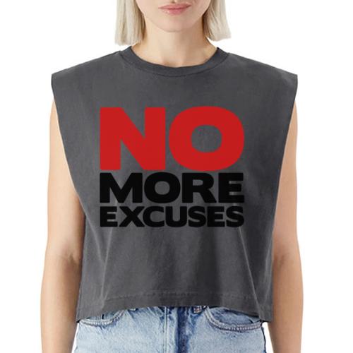 No More Excuses - Washed Women´s Muscle Tank Top