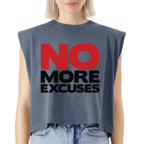 No More Excuses - Washed Women´s Muscle Tank Top