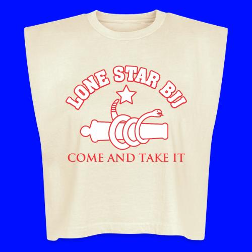 LONE STAR BRAZILIAN JIU-JITSU - Red and white - Washed Women´s Muscle Tank Top