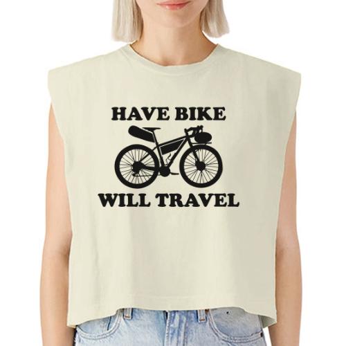 have bike will travel - Washed Women´s Muscle Tank Top
