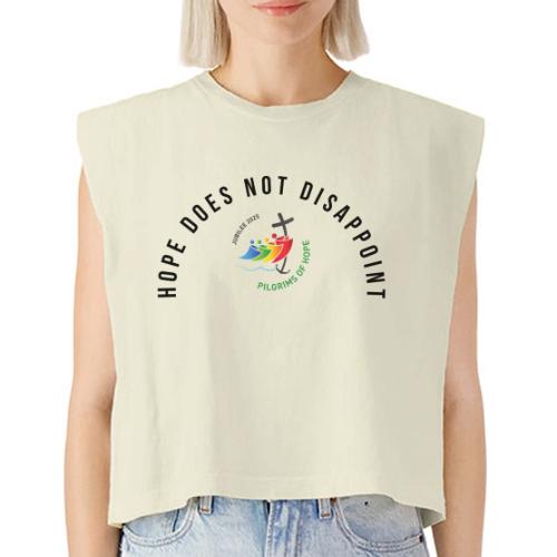 pilgrims of hope 2025 logo hope - Washed Women´s Muscle Tank Top