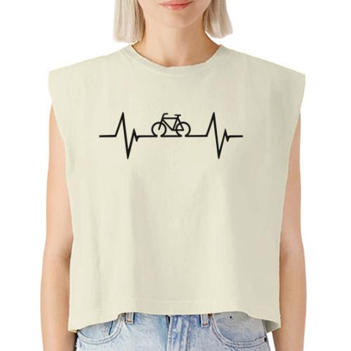 Bicycle Hearbeat - Washed Women´s Muscle Tank Top