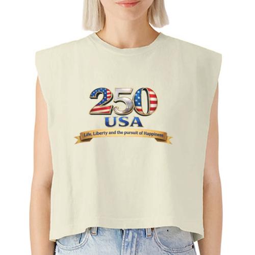 250 USA Liberty Banner - Washed Women´s Muscle Tank Top