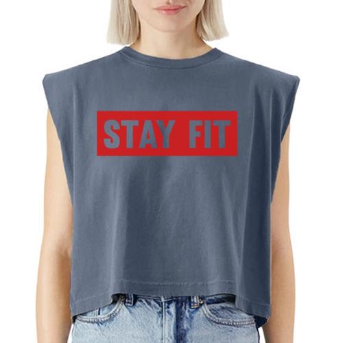 Stay Fit - Washed Women´s Muscle Tank Top