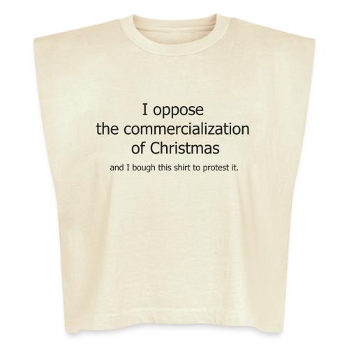 Christmas Commercialization Ladies T - Washed Women´s Muscle Tank Top