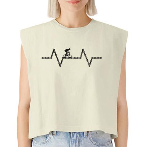 bmx bike heartbeat - Washed Women´s Muscle Tank Top