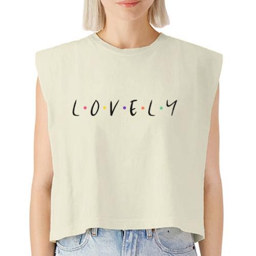 Lovely in Black - Washed Women´s Muscle Tank Top