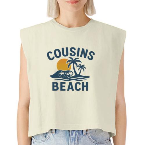 cousins beach t shirt - Washed Women´s Muscle Tank Top
