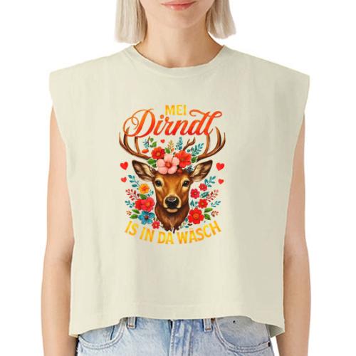 Mei Dirndl is in da Wäsch - Washed Women´s Muscle Tank Top