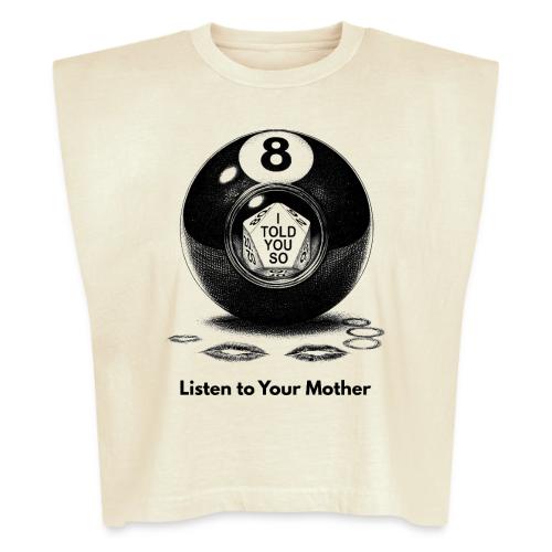 Sarcastic Mom T-Shirt Magic 8-Ball Oracle - Washed Women´s Muscle Tank Top