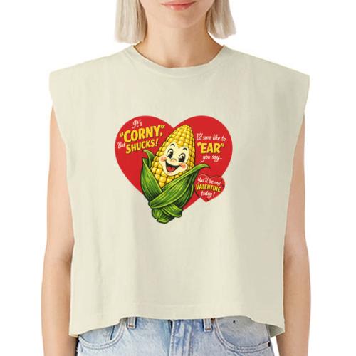 Corny Valentine T-Shirt - Washed Women´s Muscle Tank Top