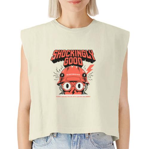 Funny Shockingly Good Electrician - Washed Women´s Muscle Tank Top