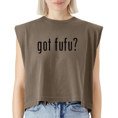 gotfufu-black - Washed Women´s Muscle Tank Top