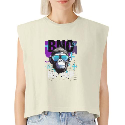 Hip Hop Monkey - Washed Women´s Muscle Tank Top