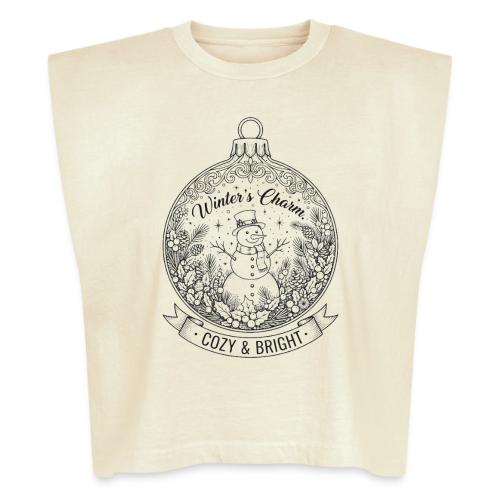 Festive Snowman T-Shirt - Washed Women´s Muscle Tank Top